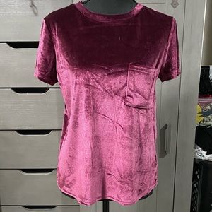 Maroon Velvet Shirt